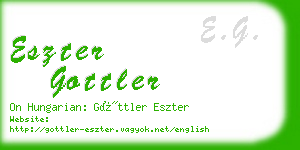 eszter gottler business card